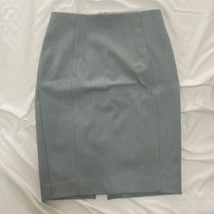 Express Pale Blue Pencil Skirt
